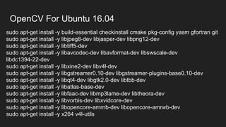 Kaggelデータ・セットを利用したリアルタイム顔認
識リアルタイム表情認識・・・WebCamのストリーミングをOpenCVでキャプチャ
ーしつつ顔認識の画像をTensorFlowに流して表情を読み取るサンプルです。
リアルタイム表情認識２・・・dlibを使用したサンプル。OpenCVと比べると処理
が思いが精度が良い。
 