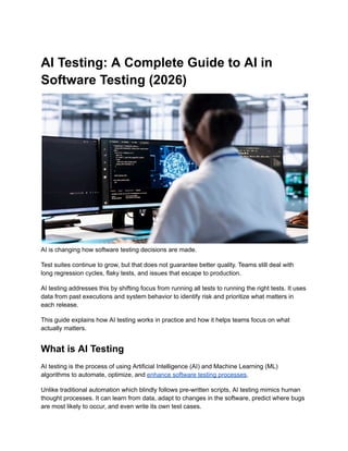AI Testing_ A Complete Guide to AI in Software Testing (2026).pdf