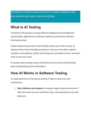 AI Testing_ A Complete Guide to AI in Software Testing (2026) | PDF