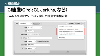 CIBЯ(CircleCI, Jenkins, ʤ)
4. CܽB
? Web API䥳ޥɥ饤gФΙCܤBЯ
 