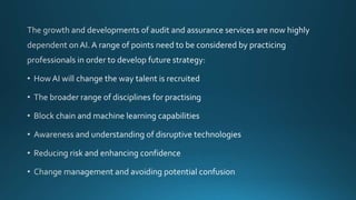 Ai the future of accounting and audit | PPTX