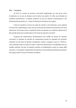 Les réseaux de neurones convolutifs pour la classification des tumeurs ...
