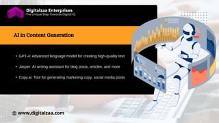 AI Tools and Techniques for Superior Website Content.pptx