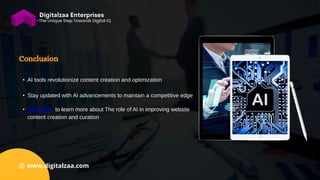 AI Tools and Techniques for Superior Website Content.pptx