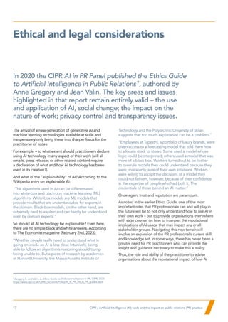 AI tools and the impact on public relations practice | PDF