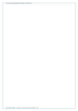 Comprehensive AI Tools Learning Workshop Handbook 2026 Edition | PDF