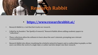 Acdanc Rabbit Harnessing Artificial Intelligence Tools to Revolutionize Research and ...