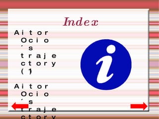 Index Aitor Ocio´s trajectory(1) 