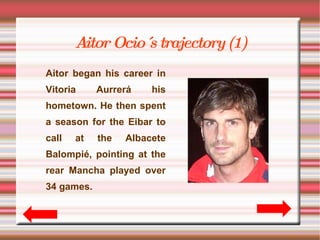 Aitor Ocio´s trajectory(2) 