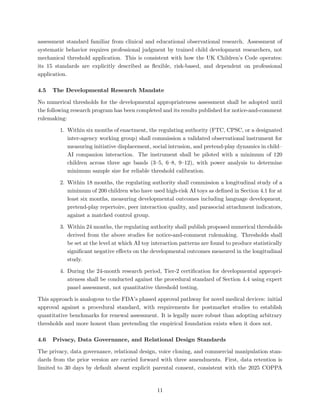 AI Toys for Children Regulatory Framework | PDF