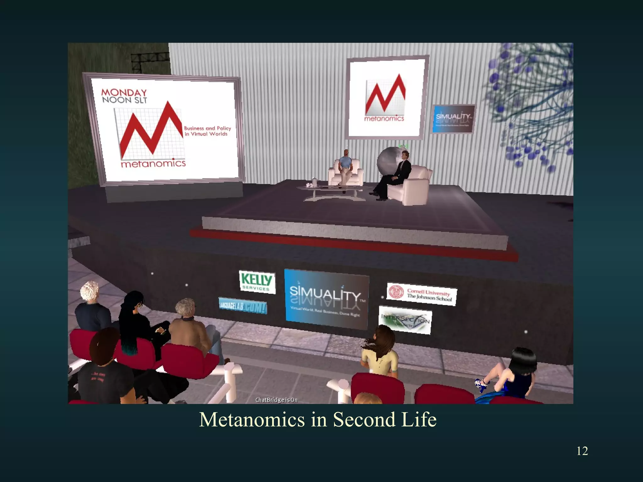 Metanomics in Second Life 