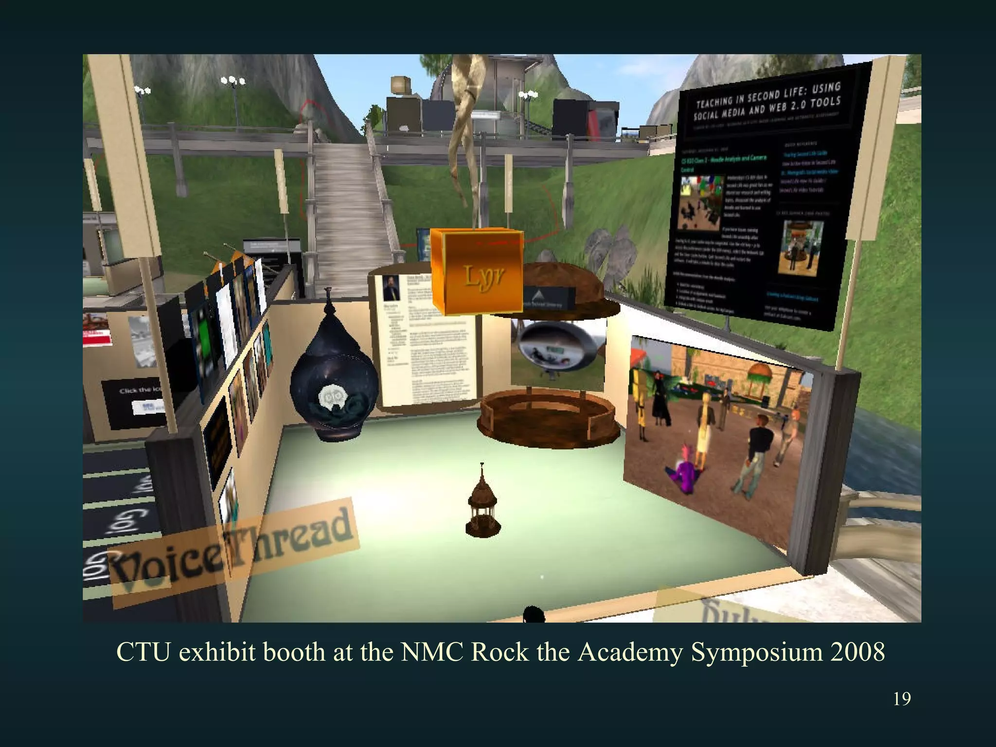CTU exhibit booth at the NMC Rock the Academy Symposium 2008 