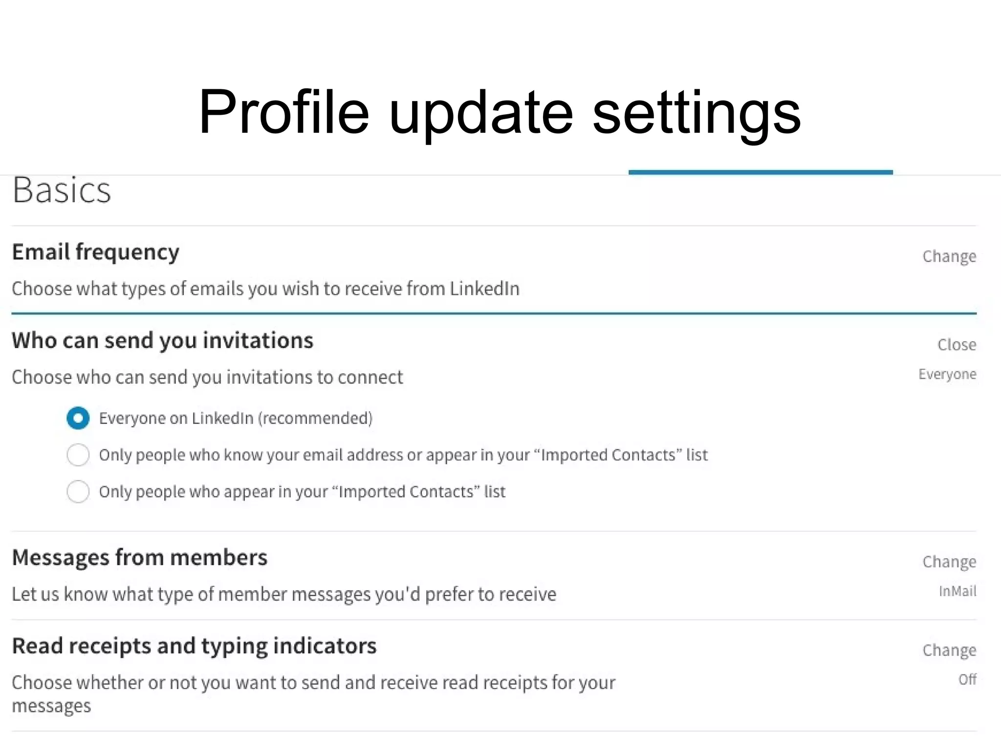 Profile update settings
http://strominator.com 13
 
