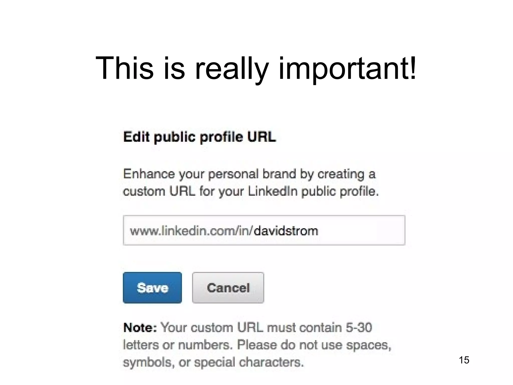 This is really important!
http://strominator.com 15
 