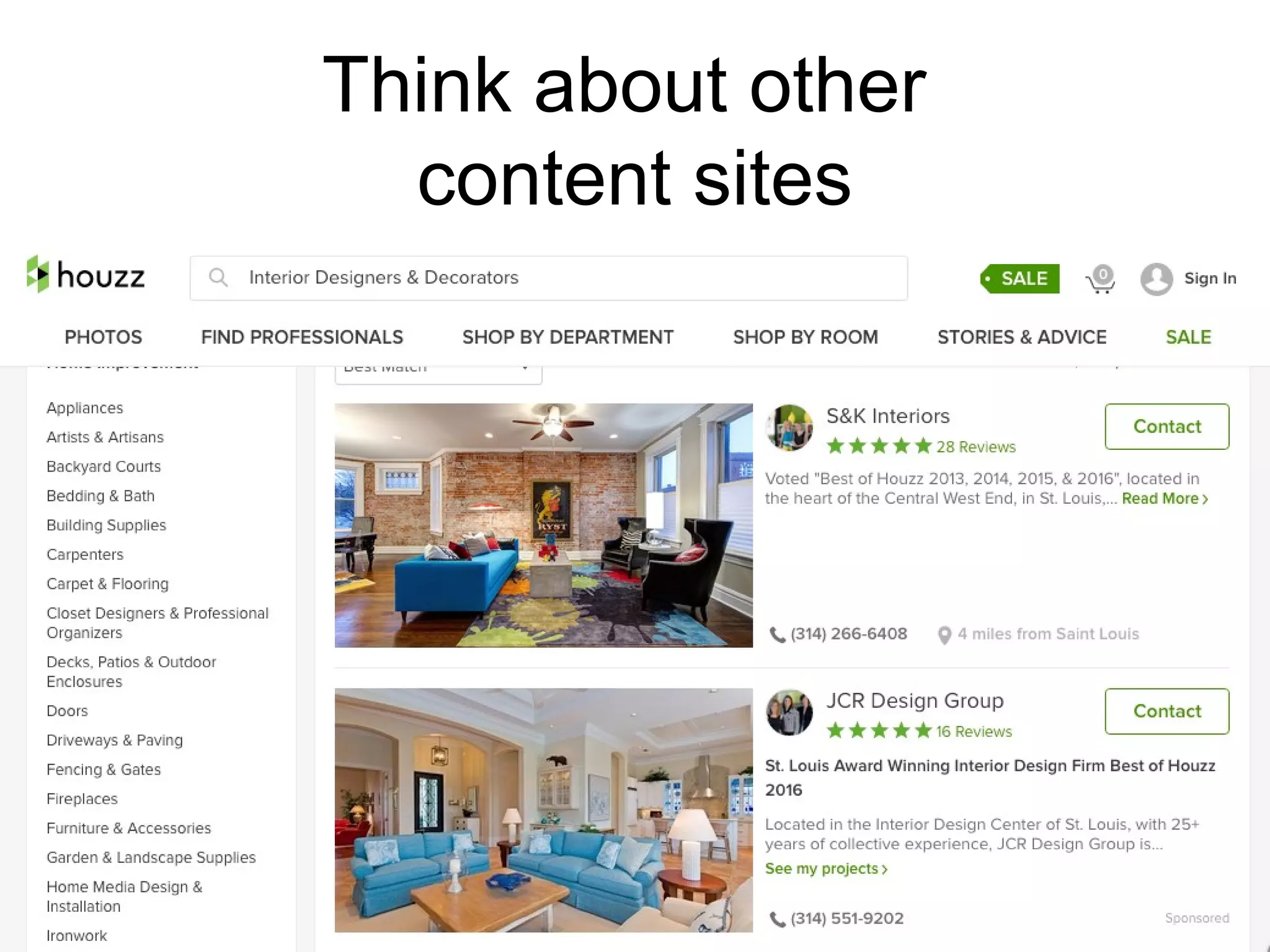 Think about other
content sites
http://strominator.com 50
 