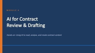 Comprehensive AI Training for Construction Contract Management: From ...