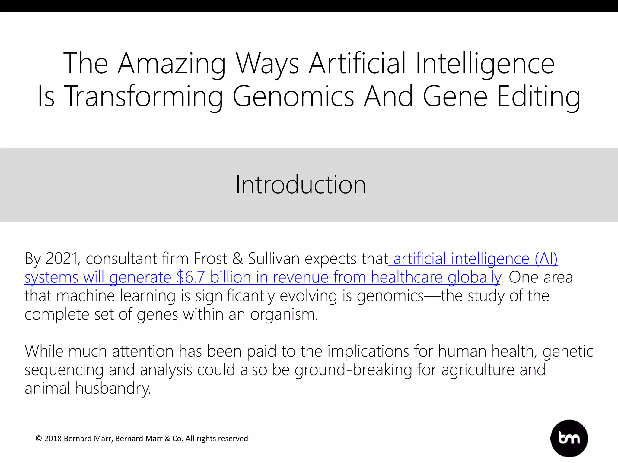 The Amazing Ways Artificial Intelligence Is Transforming Genomics and ...