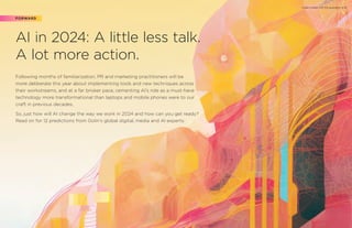 How will AI change our work in 2024? - Golin | PDF