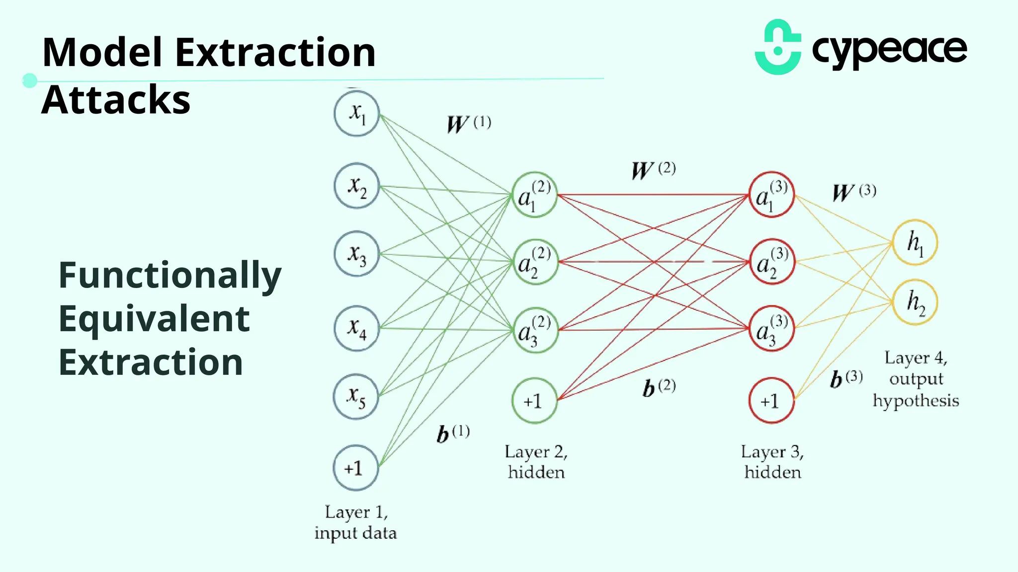 Functionally
Equivalent
Extraction
Model Extraction
Attacks
 
