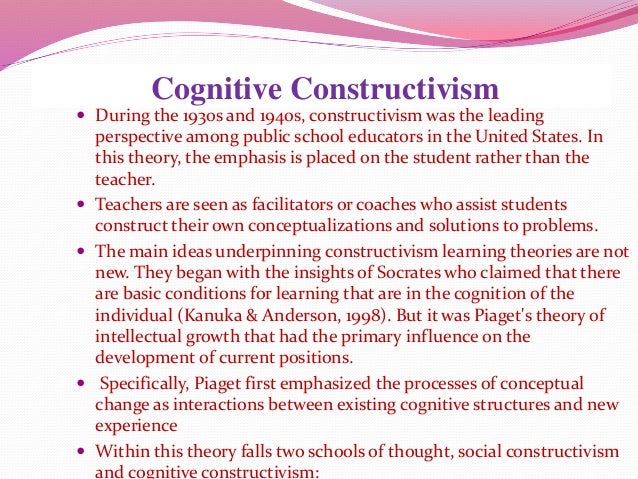 aitt cognitive constructivism cognitive constructivism