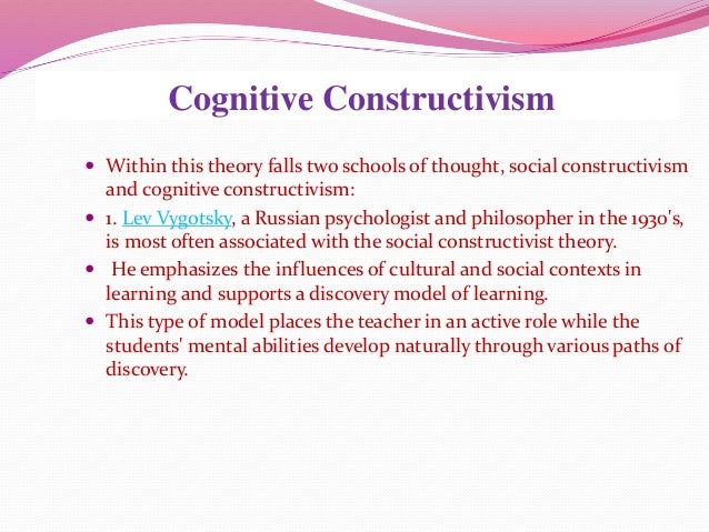 aitt cognitive constructivism cognitive constructivism