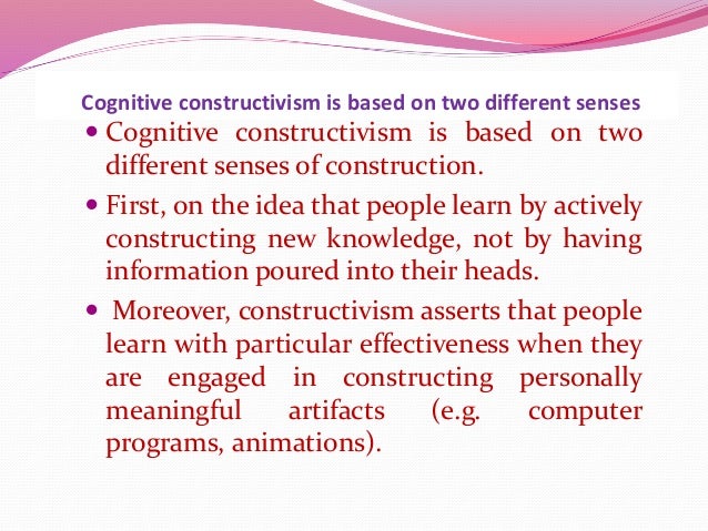 aitt cognitive constructivism cognitive constructivism