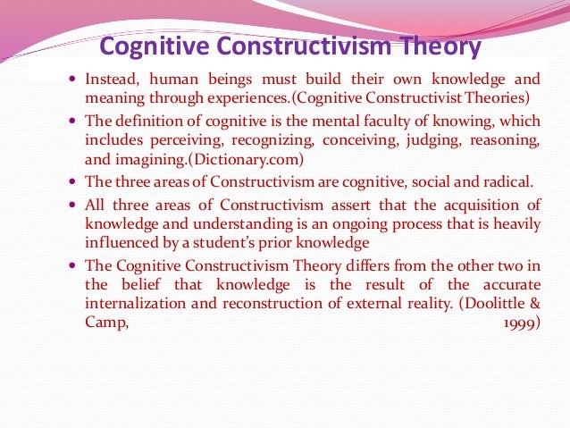 aitt cognitive constructivism cognitive constructivism