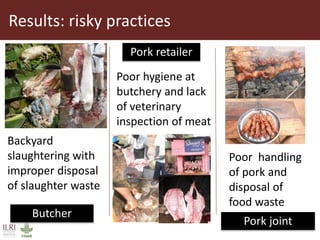 Value chain actors’ practices associated with the spread of African swine fever disease in smallholder pig systems in Uganda