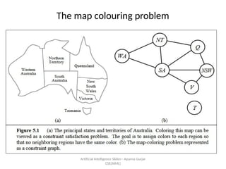 The map colouring problem
Artificial Intelligence ݺߣs-- Aparna Gurjar
CSE(AIML)
 