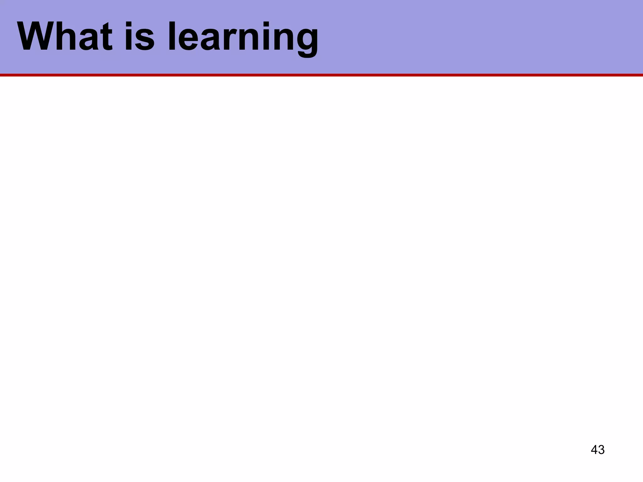 What is learning
43
 