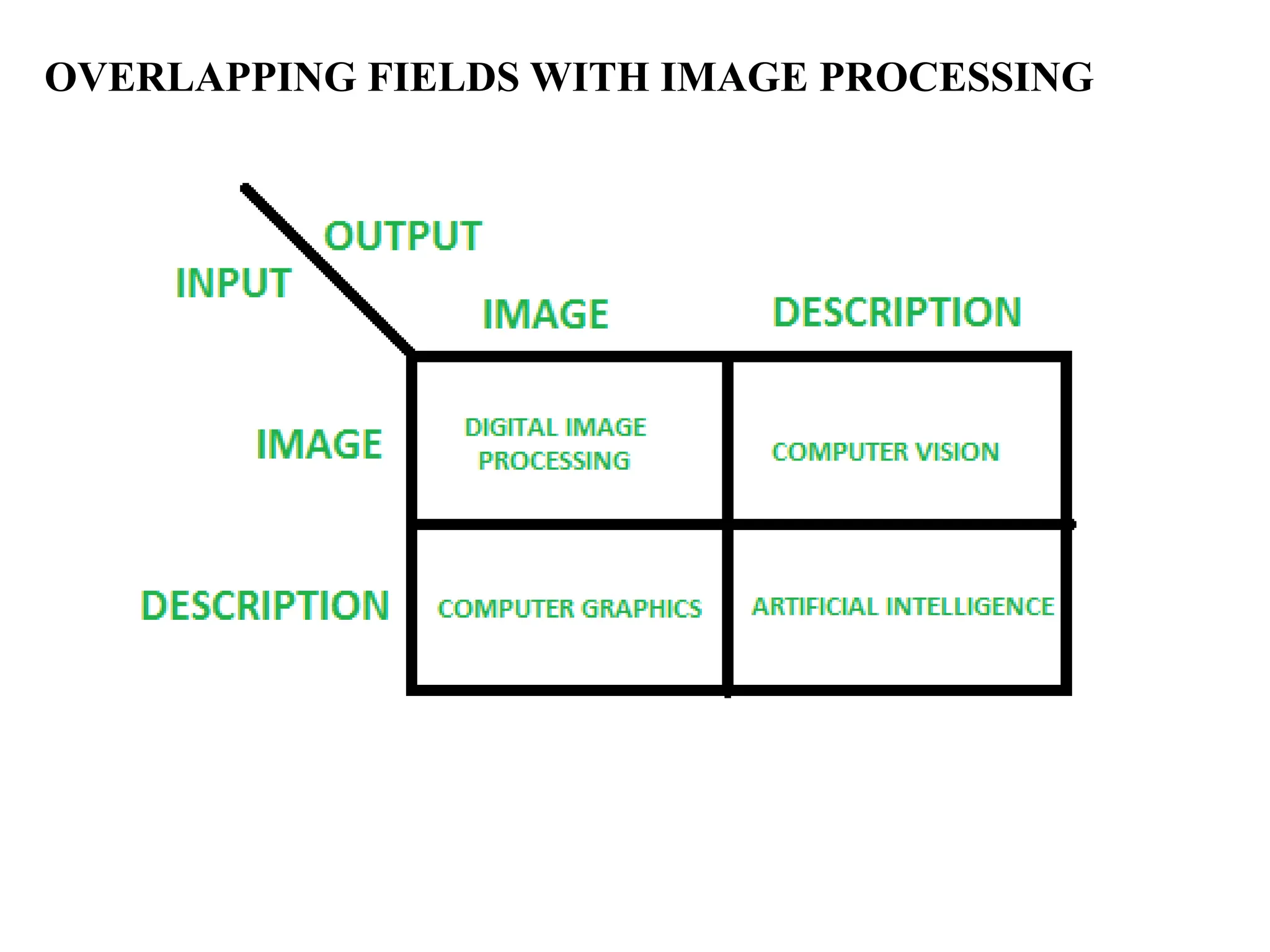 OVERLAPPING FIELDS WITH IMAGE PROCESSING
 