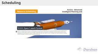 Scheduling
Aurora - Advanced
Intelligent Planning and
Scheduling Solution
Resource Scheduling
 