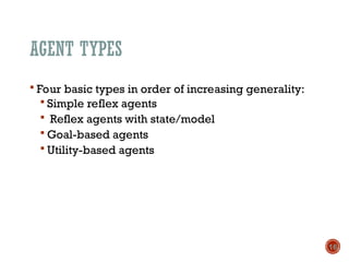 Comprehensive Overview of Rational Agents and AI Environment Types | PPT