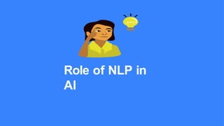 Role of NLP in
AI
 