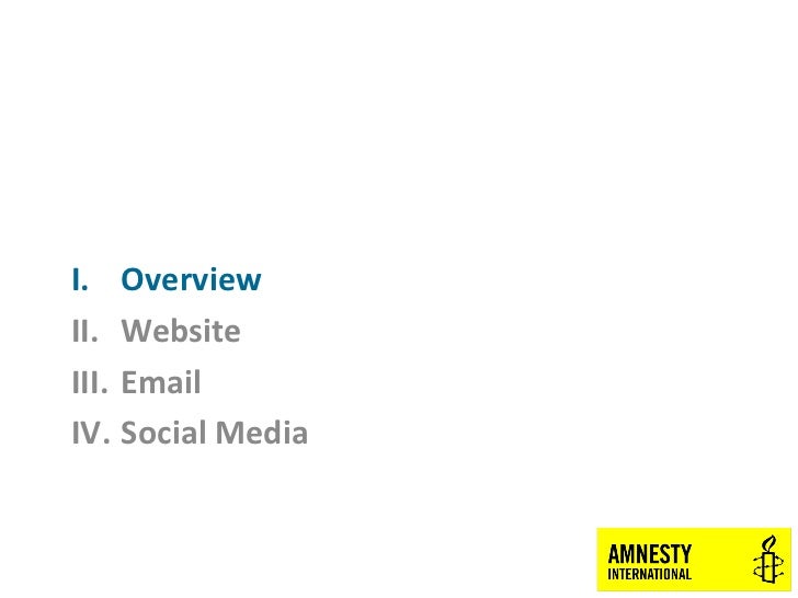Amnesty International Usa Engagement Media Overview Kyra Stoddart
