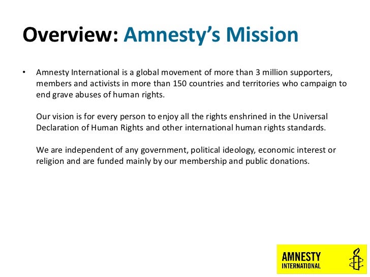 Amnesty International Usa Engagement Media Overview Kyra Stoddart