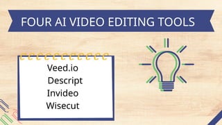 AI VIDEO EDITING TOOLS FOR REELS AND SHORTS | PPTX