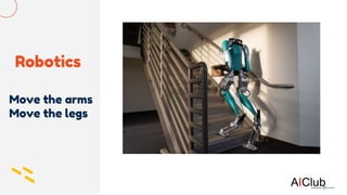 Robotics
Move the arms
Move the legs
