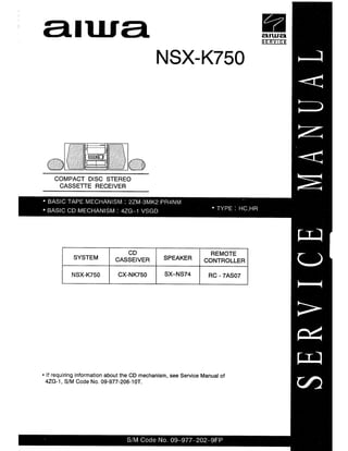 Aiwa nsx k750