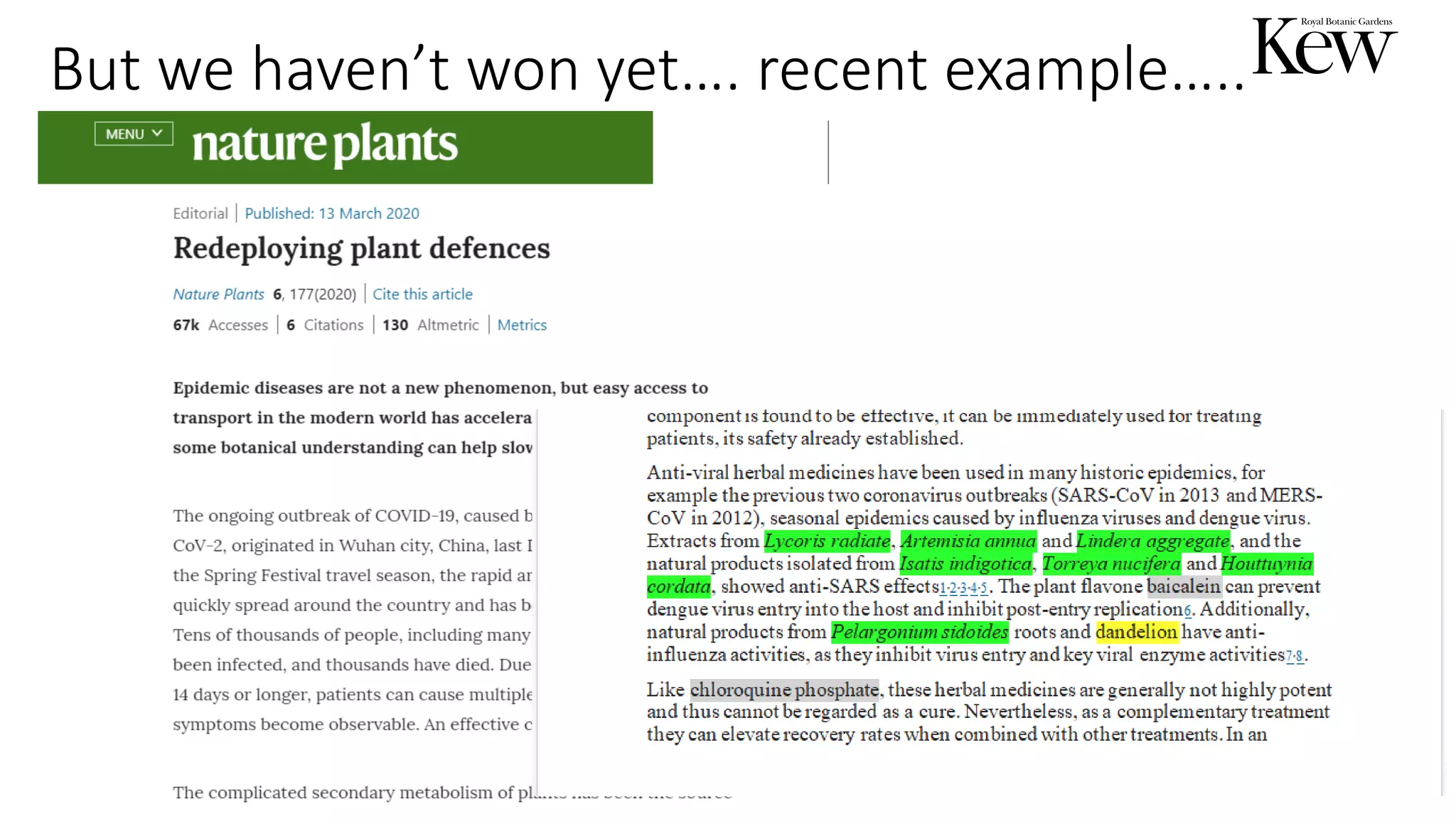 But we haven’t won yet…. recent example…..
46
 