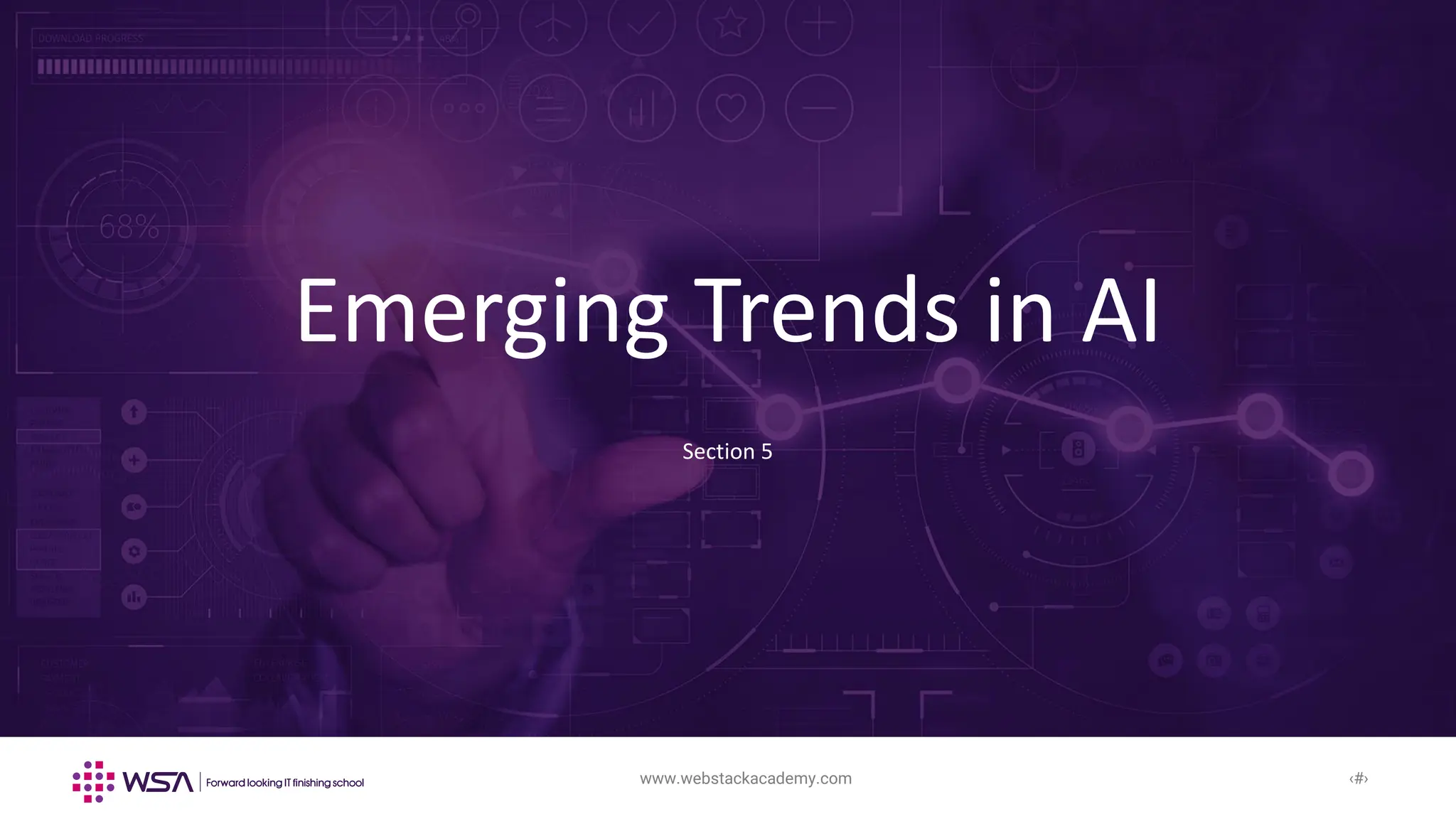 www.webstackacademy.com
www.webstackacademy.com ‹#›
Emerging Trends in AI
Section 5
 