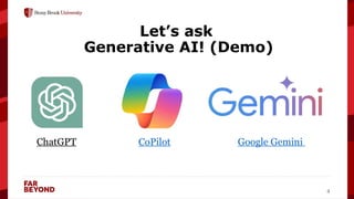 ‘
4
Let’s ask
Generative AI! (Demo)
ChatGPT CoPilot Google Gemini
 
