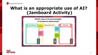 ‘
6
What is an appropriate use of AI?
(Jamboard Activity)
 