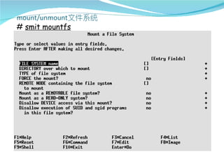 # smit mountfs
 