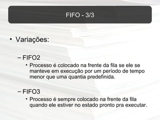 AIX - Gerência de Processos