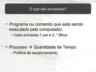 AIX - Gerência de Processos