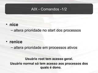 AIX - Gerência de Processos