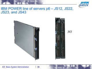 IBM POWER line of servers p6 – JS12, JS22, JS23, and JS43 J43 