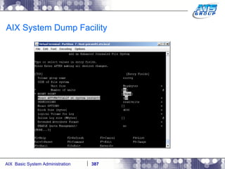 AIX System Dump Facility 