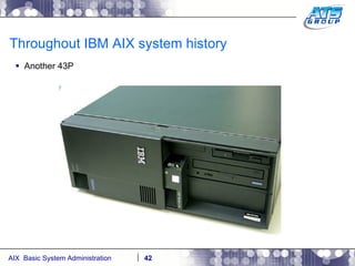 Throughout IBM AIX system history Another 43P 